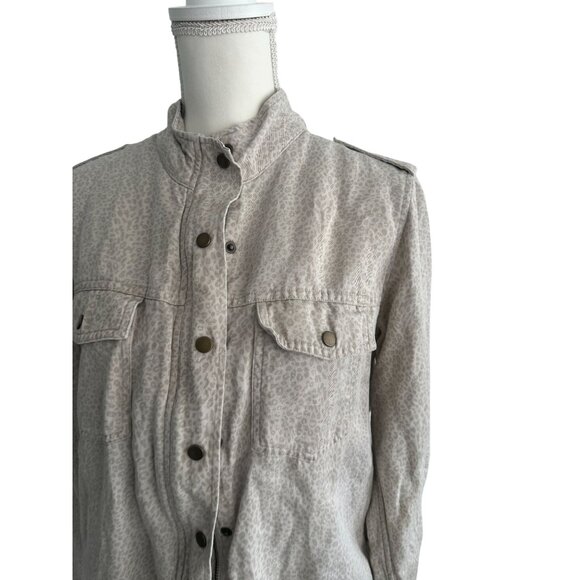 RAILS Leopard Print Button Drawstring Jacket Size Medium - Picture 4 of 10